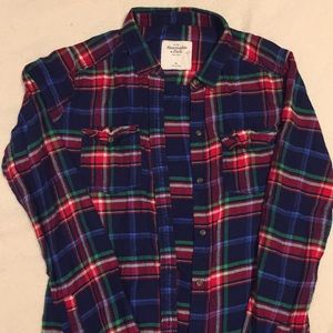 A&F Plaid Shirt Medium